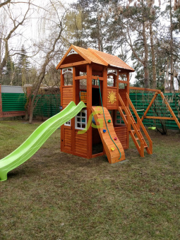 Детская площадка IgraGrad Клубный домик 2 с трубой Люкс