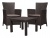 Комплект "Rosario balcony set" (Розарио сет), капучино, графит, коричневый Комплект "Rosario balcony set" (Розарио сет), капучино, графит, коричневый