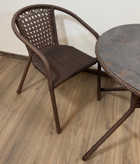 Комплект BROWN 4 с круглым столом